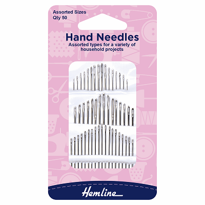 H210.50 - 50 Piece Household Assorted Hand Needles.. 